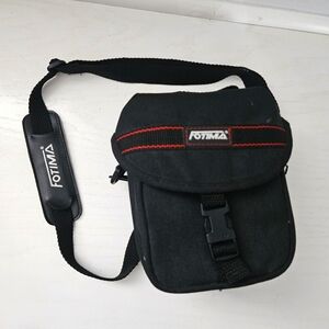 Fotima black camera carrying‎ case model no. 60C with strap and pockets